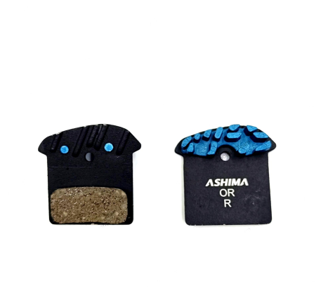 Saboti si placute - Placute frana Ashima AT0106, Air Thermal (Radiator), organice, compatibile Shimano XTR, XT, SLX, etc
