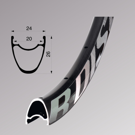 Janta Remerx R-Disc RX 5020, 622x20, dubla, 32H, pentru valva FV, neagra [2]