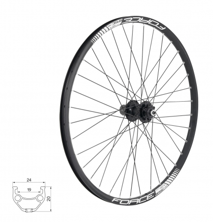 Roti - Roata spate 28 Force Basic Disc 622x19