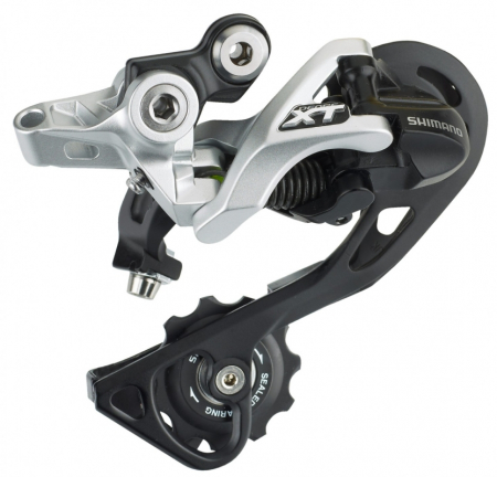 Schimbatoare si accesorii - Schimbator spate Shimano XT RD-M781, 10 viteze, argintiu