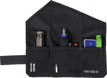 Echipament - Set borseta scule BBB BSB-59 CombiSet RollPack CO2 neagra