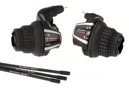 Manete schimbator - Set manete de schimbator Shimano Tourney SL-RS35, 3x6 viteze
