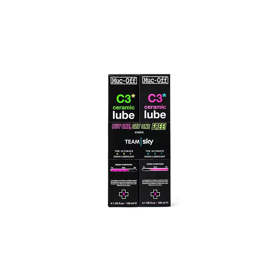 Intretinere si scule - Set uleiuri lant Muc-Off Ceramic Dry si Wet 120ml