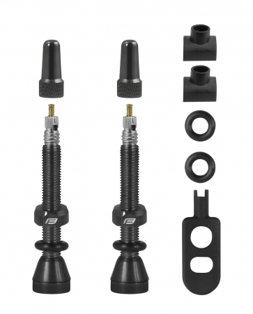 Camere - Set Valve Tubeless Force 2xFv 44mm Negre