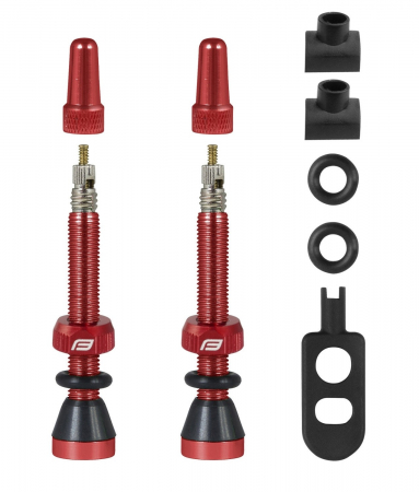 Camere - Set Valve Tubeless Force 2xFv 44mm Rosii
