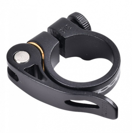 Tije - Colier tija sa cu excentric Zoom AT-17N+SQR-115, aluminiu forjat, 31.8 mm, negru anodizat