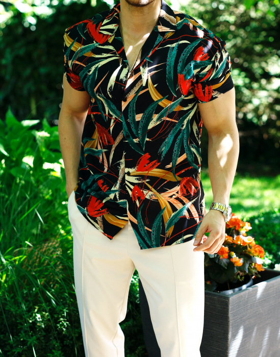 camasa verde frunze vara 0233 [1]