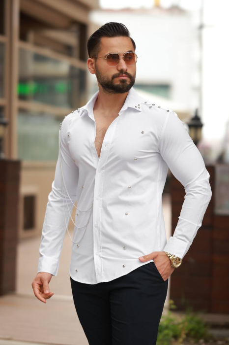 camasa alba lantisor argintiu [3]