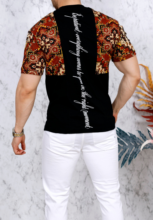 camasa neagra imprimeu piept si umeri flow [3]