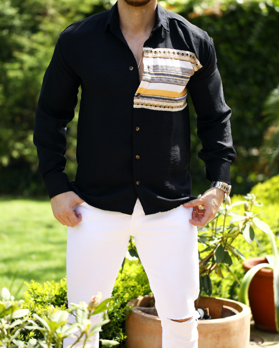 camasa neagra model piept colorat [2]
