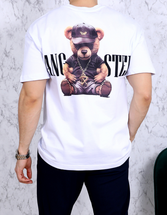 tricou gangster alb fashion model spate [5]