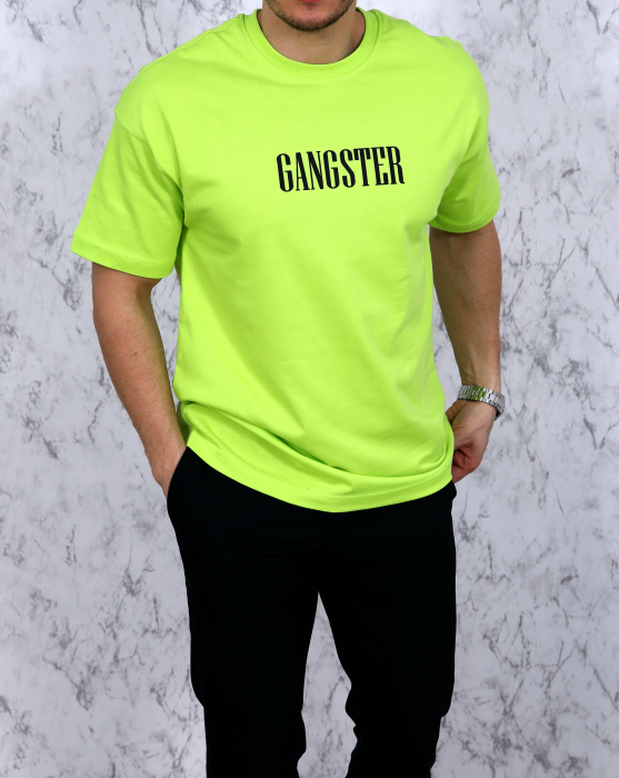 tricou gangster verde model spate fashion [2]