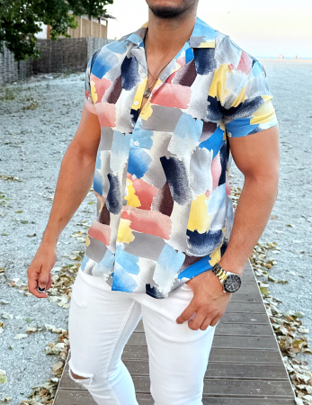 CAMASI - camasa maneca scurta summer print