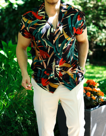 camasa verde frunze vara 0233 [1]