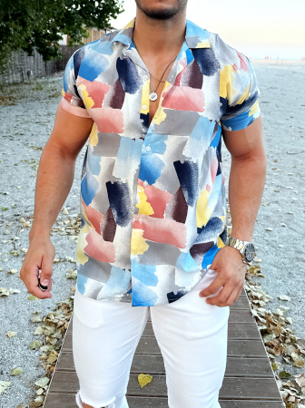 camasa maneca scurta summer print [1]