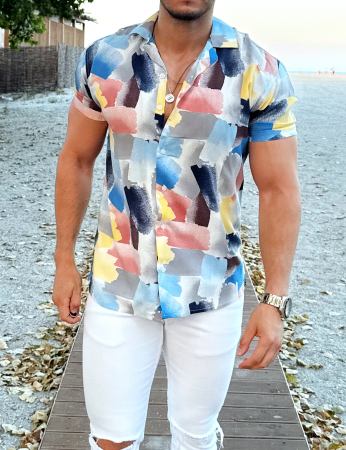 camasa maneca scurta summer print [2]