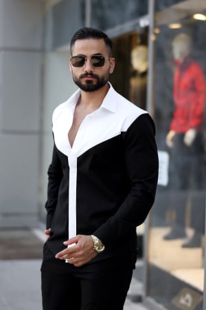 Camasi Luxury - Camasa masculina eleganta contrast premium