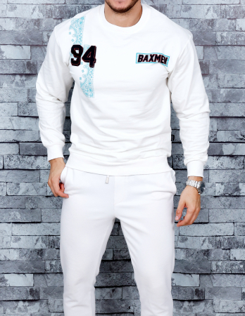 bluza alba model spate si piept 94 baseball [1]