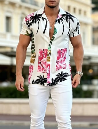 Camasi Luxury - camasa alba summer fashion festival alba 45