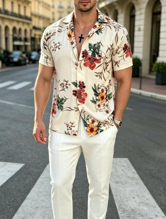 Camasi Luxury - Camasa maneca scurta fashion summer 9