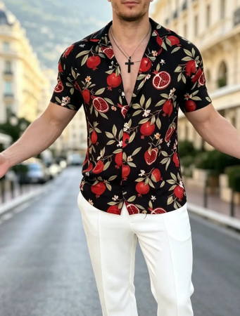 Camasi Luxury - camasa maneca scurta fructe