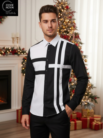 Camasi Luxury - camasa original one alb negru