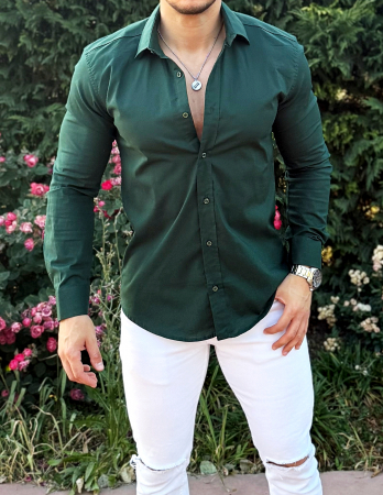 CAMASI - camasa verde guler 02