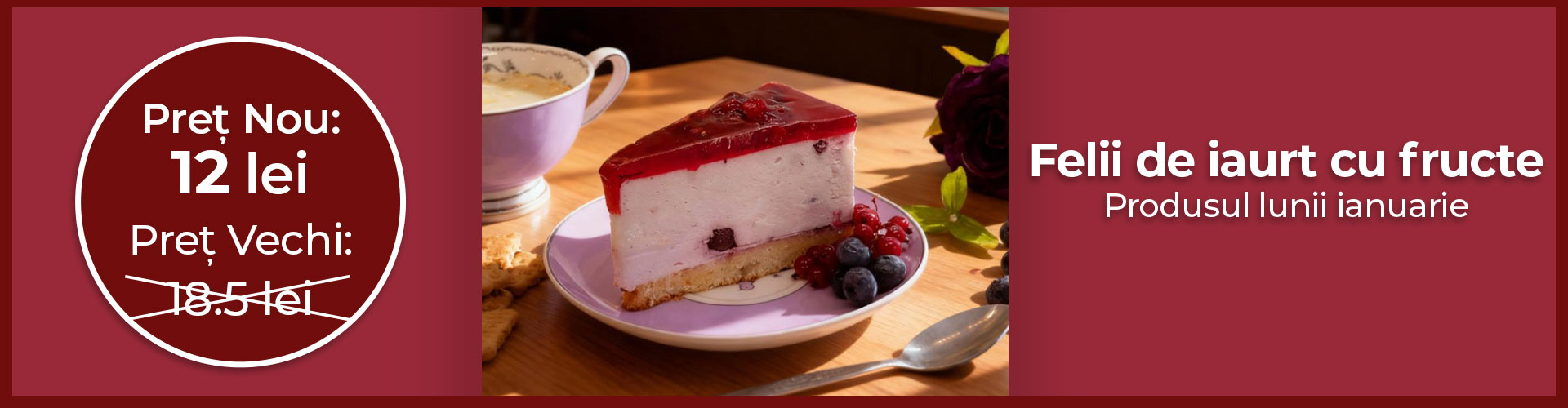 Felii crema iaurt cu fructe