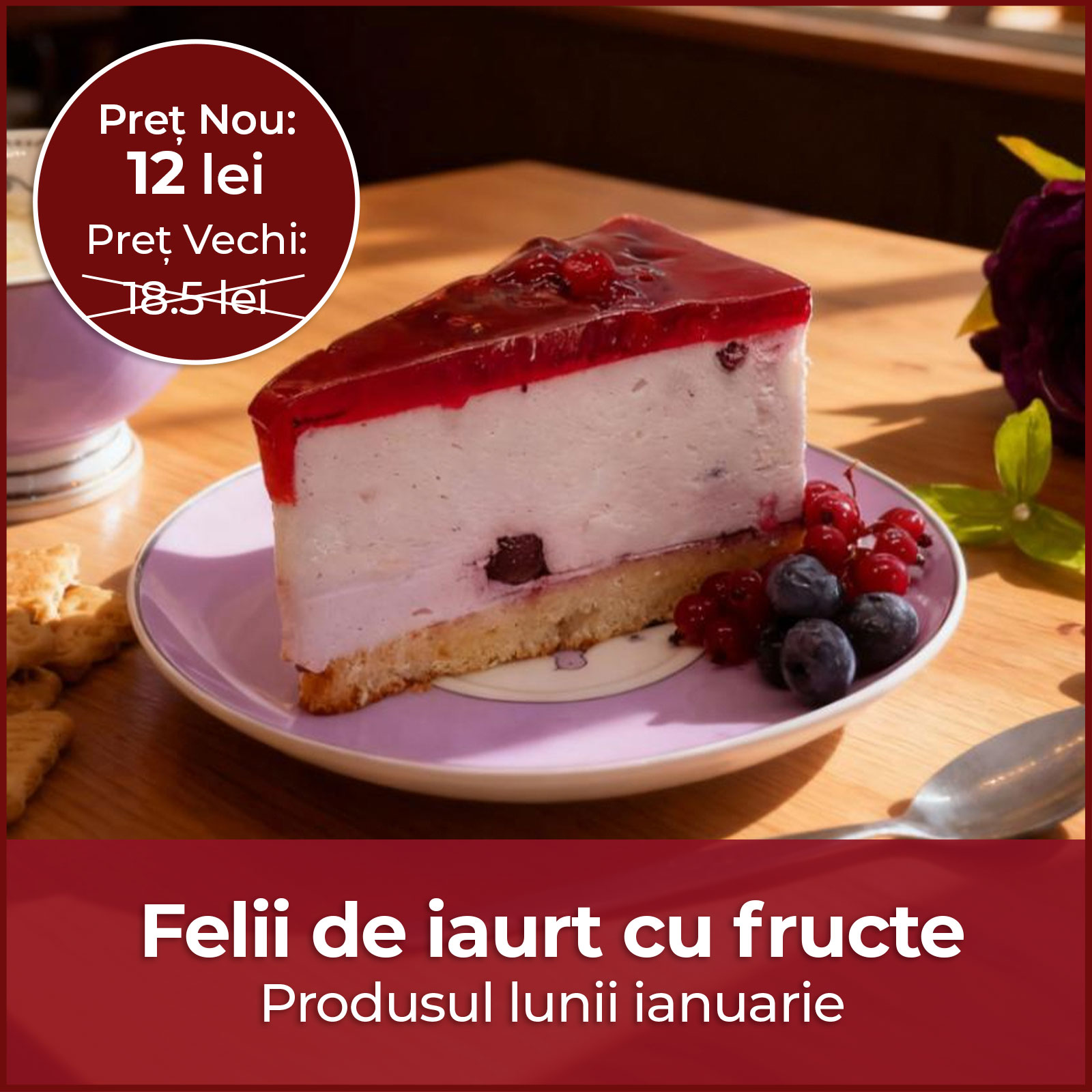 Felii crema iaurt cu fructe