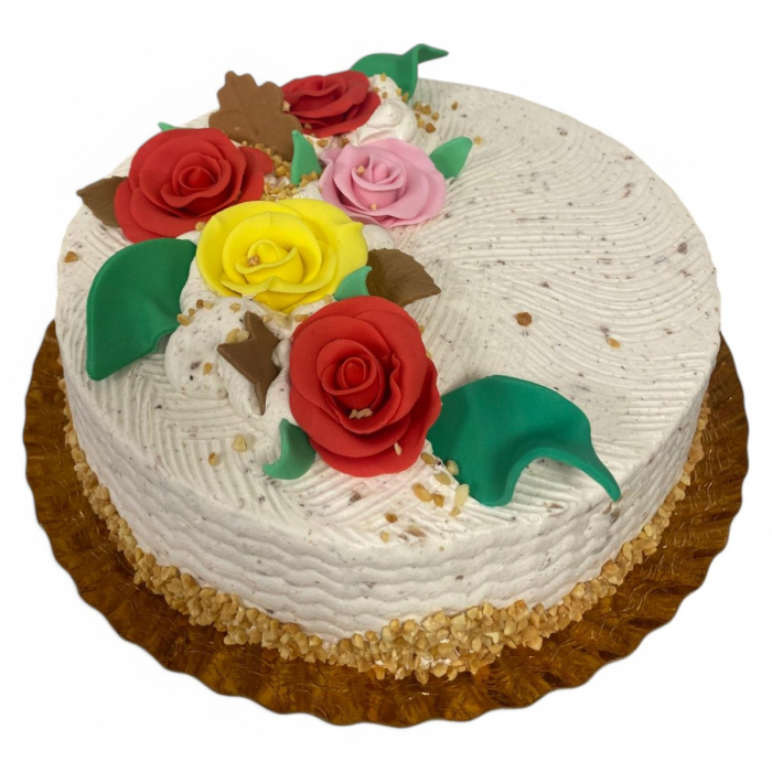 Tort cu crema si trandafiri [1]