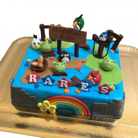 Torturi Copii Baieti - Tort Angry Birds