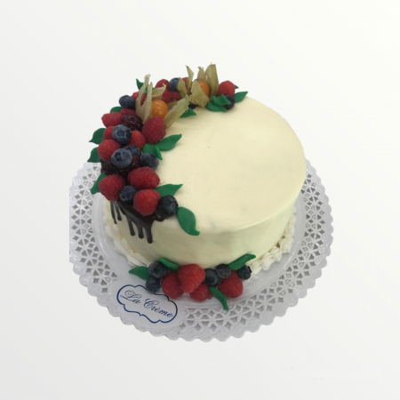 Torturi aniversare - Tort aniversar decor cu fructe