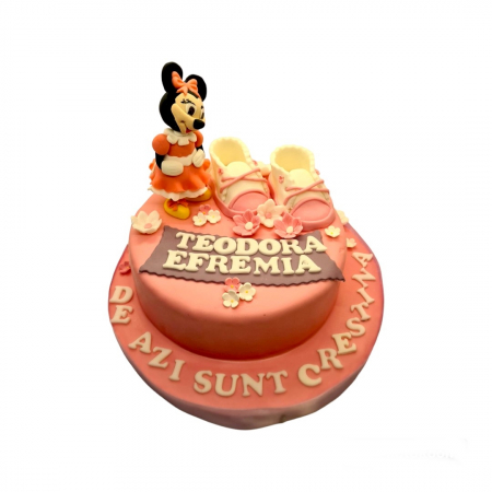 Torturi botez - Tort botez Minnie model 25