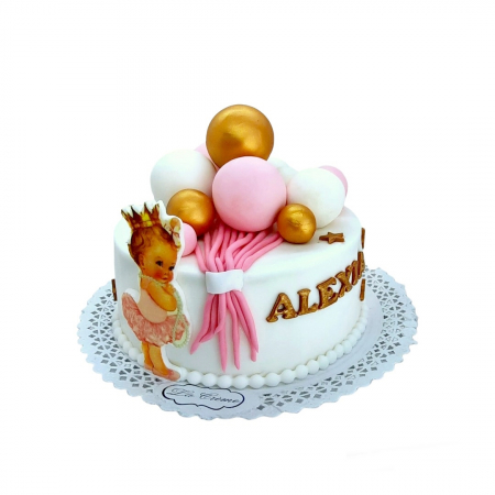 Torturi botez - Tort botez balerina model 39