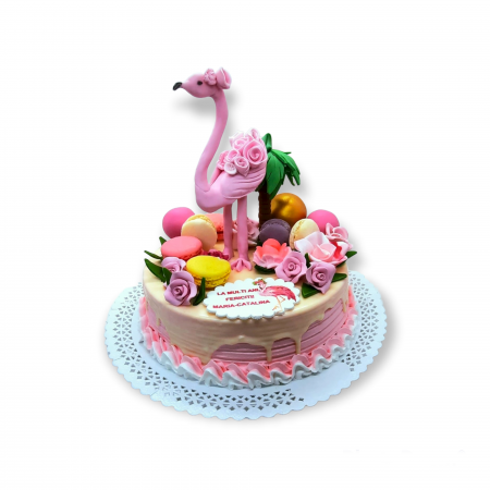 Torturi Copii Fete - Tort copii flamingo model 3