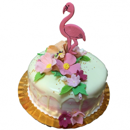 Torturi aniversare - Tort flamingo model 1