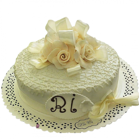 Torturi aniversare - Tort funda crem