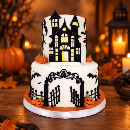 Halloween - Tort Halloween etajat - Castelul bântuit