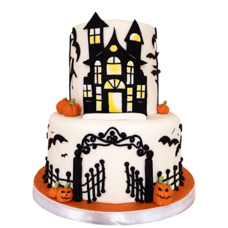 Tort Halloween etajat - Castelul bântuit [1]