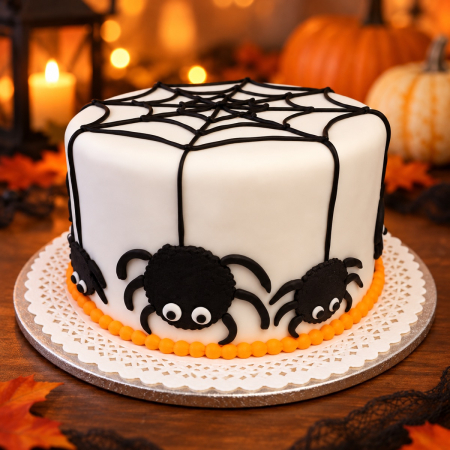 Halloween - Tort Halloween - Pânza de păianjen