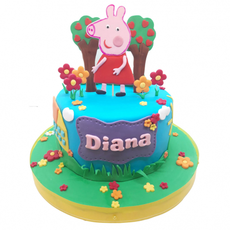Torturi Copii Fete - Tort Peppa Pig model 1