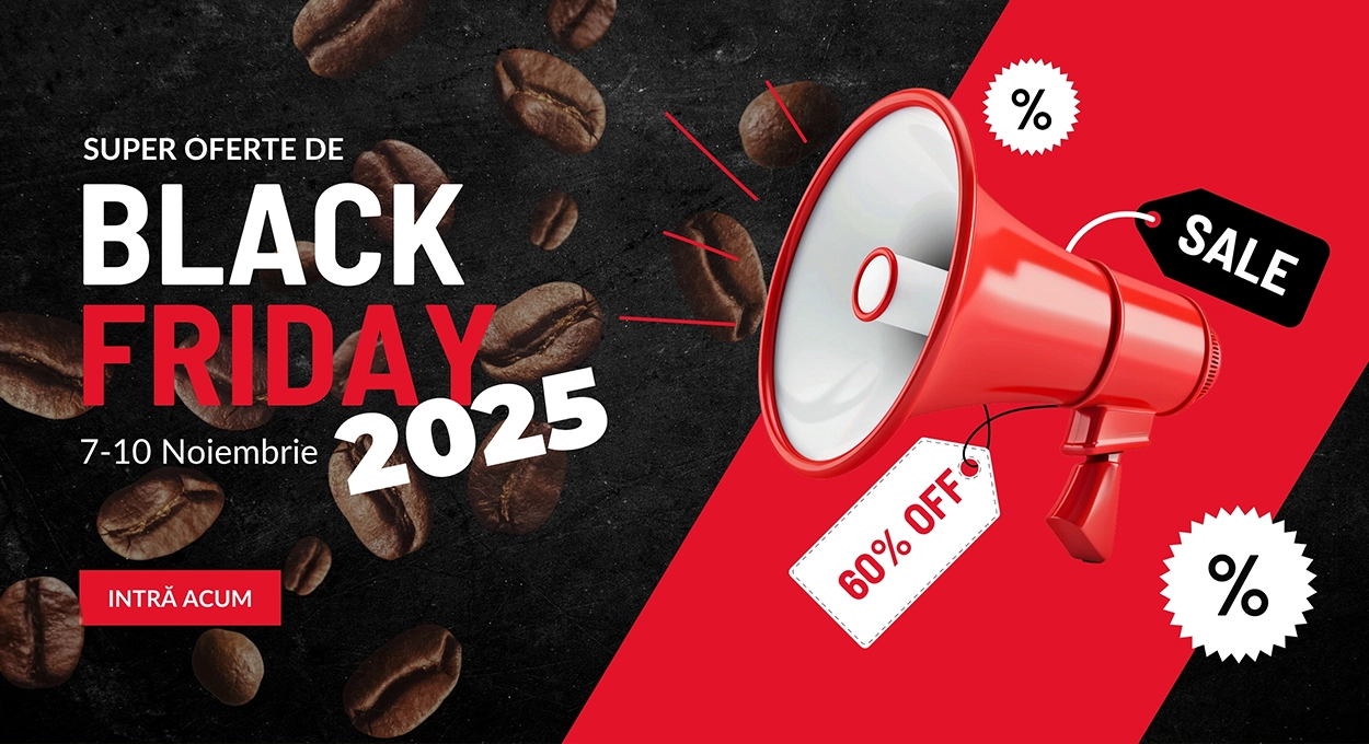 Black Friday 2025 - zilele cu cele mai mari reduceri din an la Coffeepoint.ro