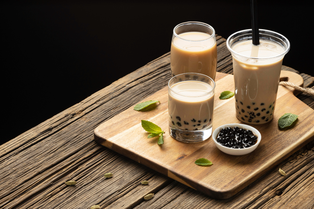 Bubble tea cu ceai negru și lapte vegetal: varianta vegană