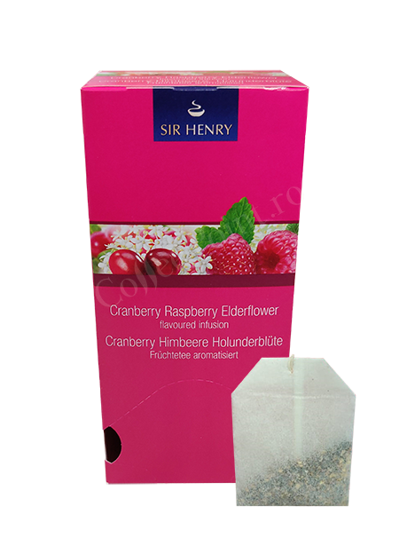 Ceai plic Sir Henry Cranberry Raspberry 25buc [1]
