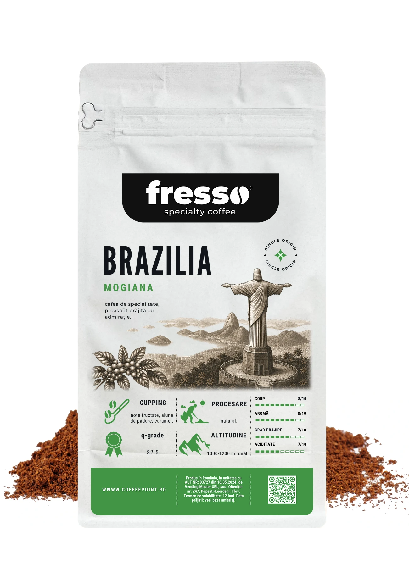Fresso Brazilia Alta Mogiana cafea de origine proaspăt prăjită și măcinată [2]