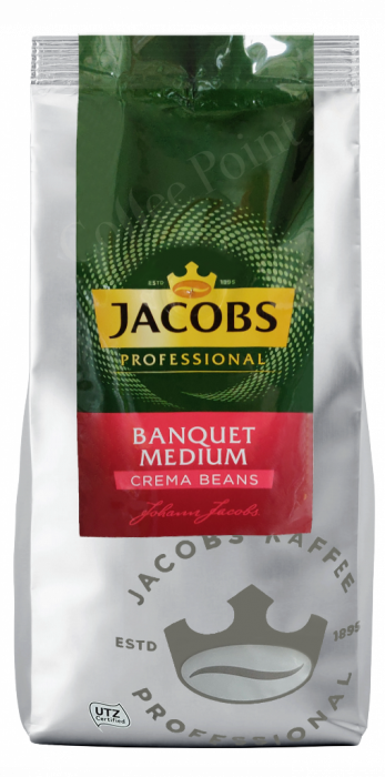 Jacobs Crema Banquet Medium Cafea Boabe 1 Kg [1]