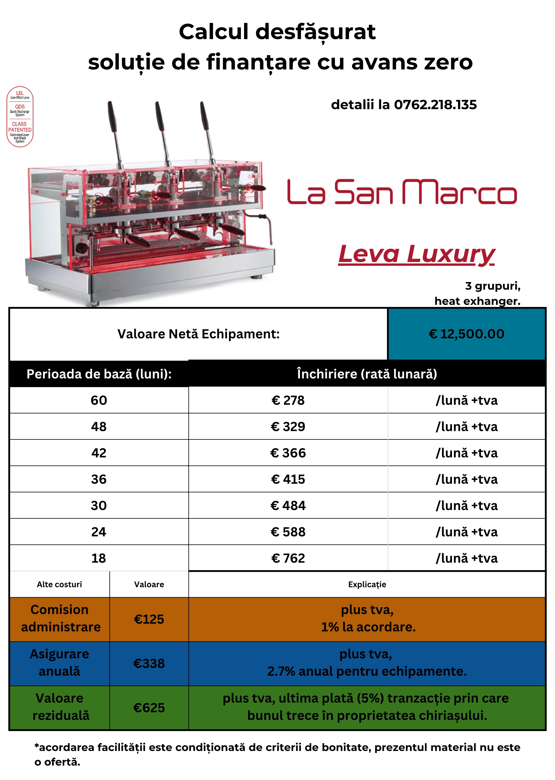 La San Marco LA Leva Luxury espressor tradițional de bar [11]