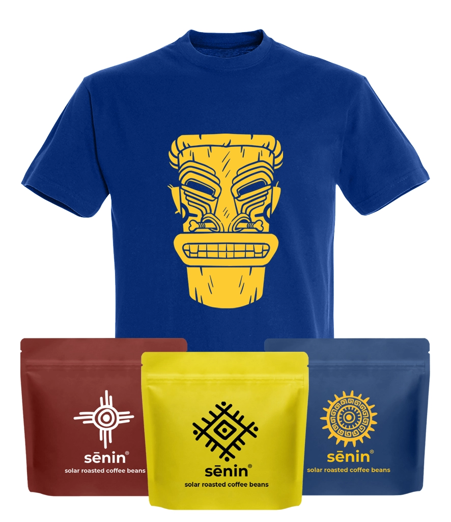 Pachet Cafea boabe Senin + Tricou Senin CADOU [2]