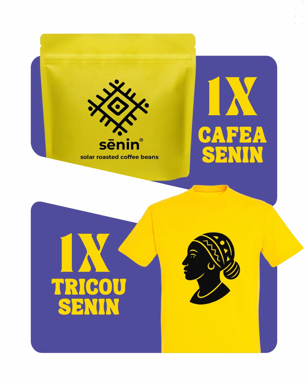 Pachet Tricou + Senin Etiopia Yirgacheffe Konga cafea boabe proaspăt prăjită de specialitate 250g [1]