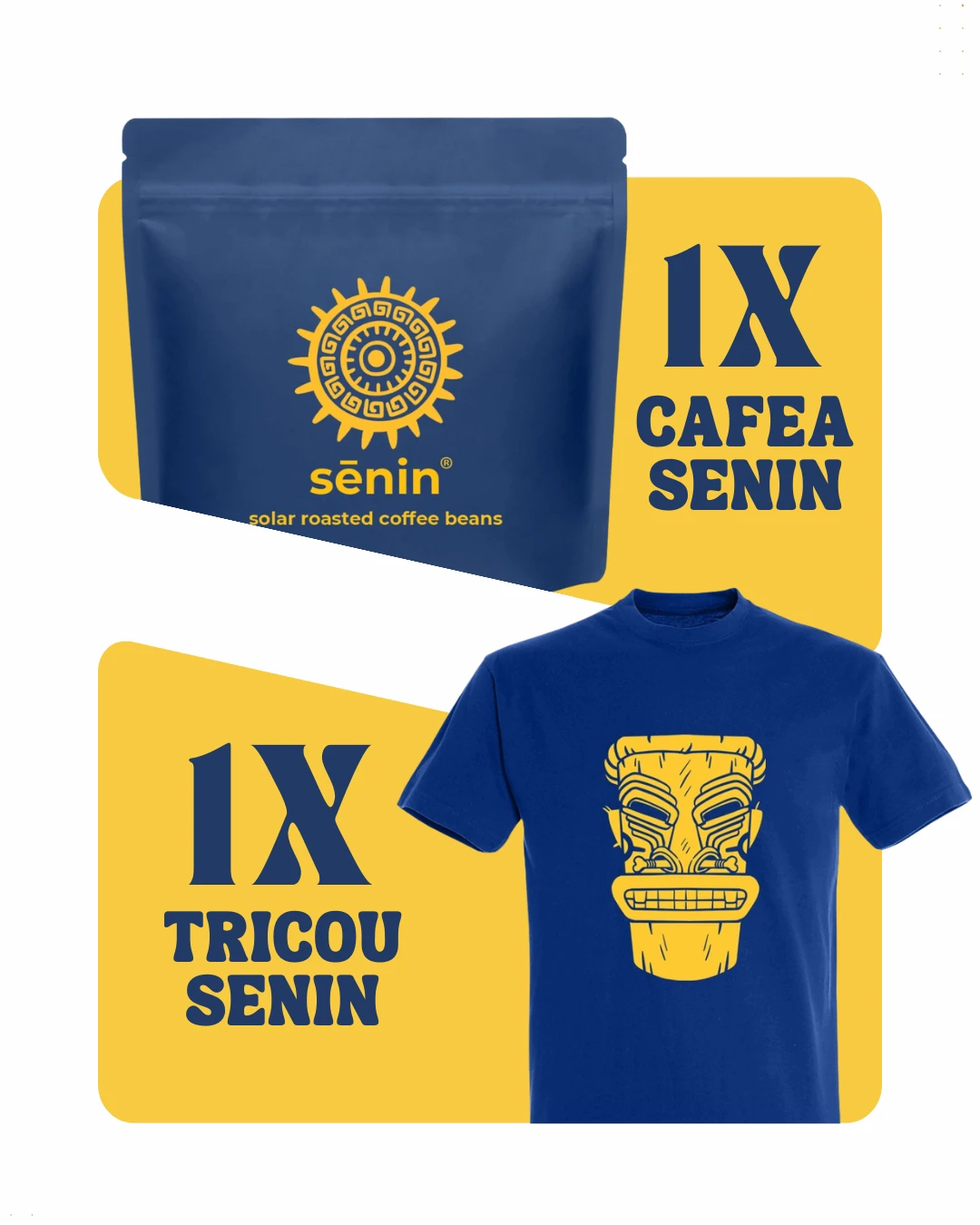 Pachet Tricou + Senin Guatemala Catalan de Las Mercedes cafea boabe proaspăt prăjită de specialitate 250g [1]